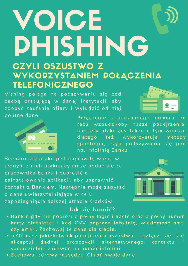 Voice Phishing czyli oszustwo z wykorzystanem połączenia telefonicznego